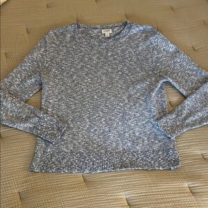 J.CREW Heathered Blue Crew Neck Sweater